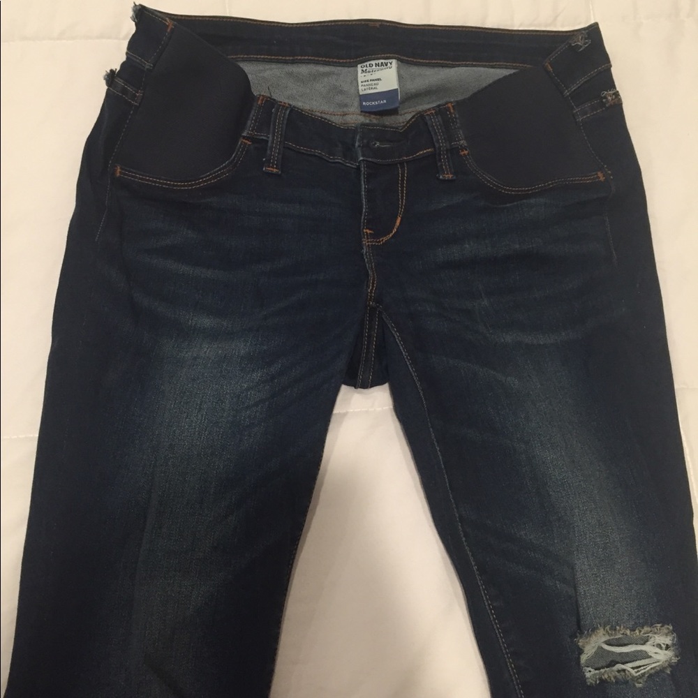 Old Navy rockstar maternity jeans